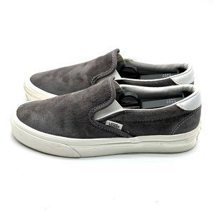 VANS Grey Suede Slip-On Shoes men’s size 6